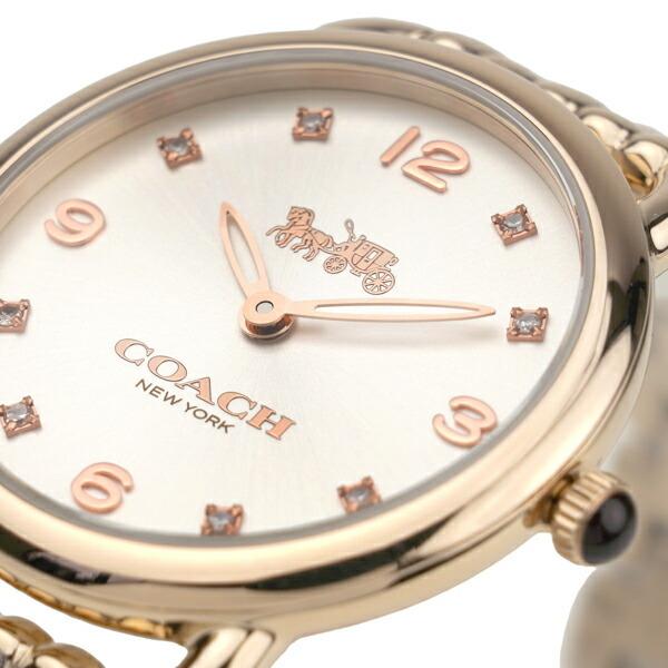Coach Delancey White Dial Rose Gold Steel Strap Watch for Women - 14502783 Buy Now By Coach