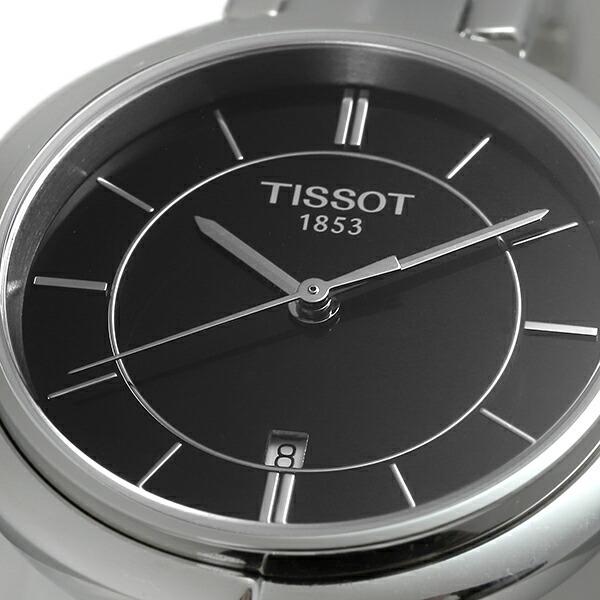 Tissot T Lady Flamingo Black Dial Black Leather Strap Watch For Women - T094.210.16.051.00 Buy Now By Tissot