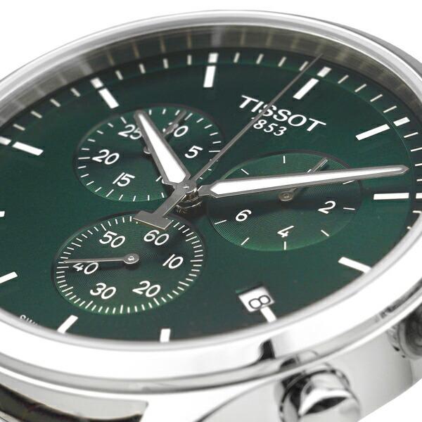 Tissot Chrono XL Chronograph Classic Green Dial Brown Leather Strap Watch For Men - T116.617.16.091.00 Buy Now By Tissot