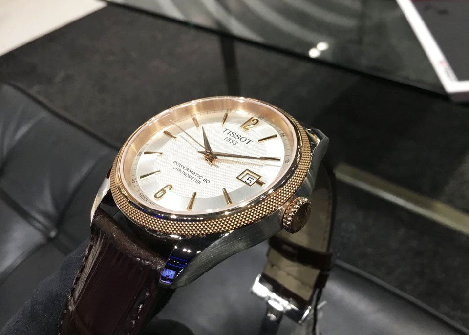 Tissot T Classic Ballade Powermatic 80 Lady Silver Dial Brown Leather Strap Watch For Women - T108.408.26.037.00 Buy Now By Tissot