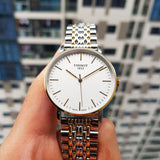 Tissot Everytime Medium White Dial Two Tone Mesh Bracelet Watch For Men - T109.410.22.031.00 Buy Now By Tissot