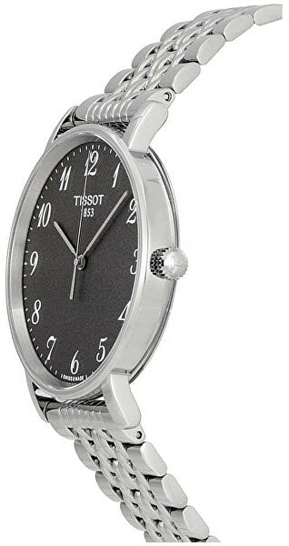 Tissot T Classic Everytime Quartz Black Dial Silver Steel Strap Watch for Men - T109.410.11.072.00 Buy Now By Tissot