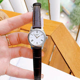 Tissot Tradition 5.5 Lady Silver Dial Brown Leather Strap Watch for Women - T063.009.16.018.00 Buy Now By Tissot