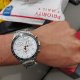 Tissot T Sport PRS 516 Chronograph White Dial Silver Steel Strap Watch For Men - T100.417.11.031.00 Buy Now By Tissot