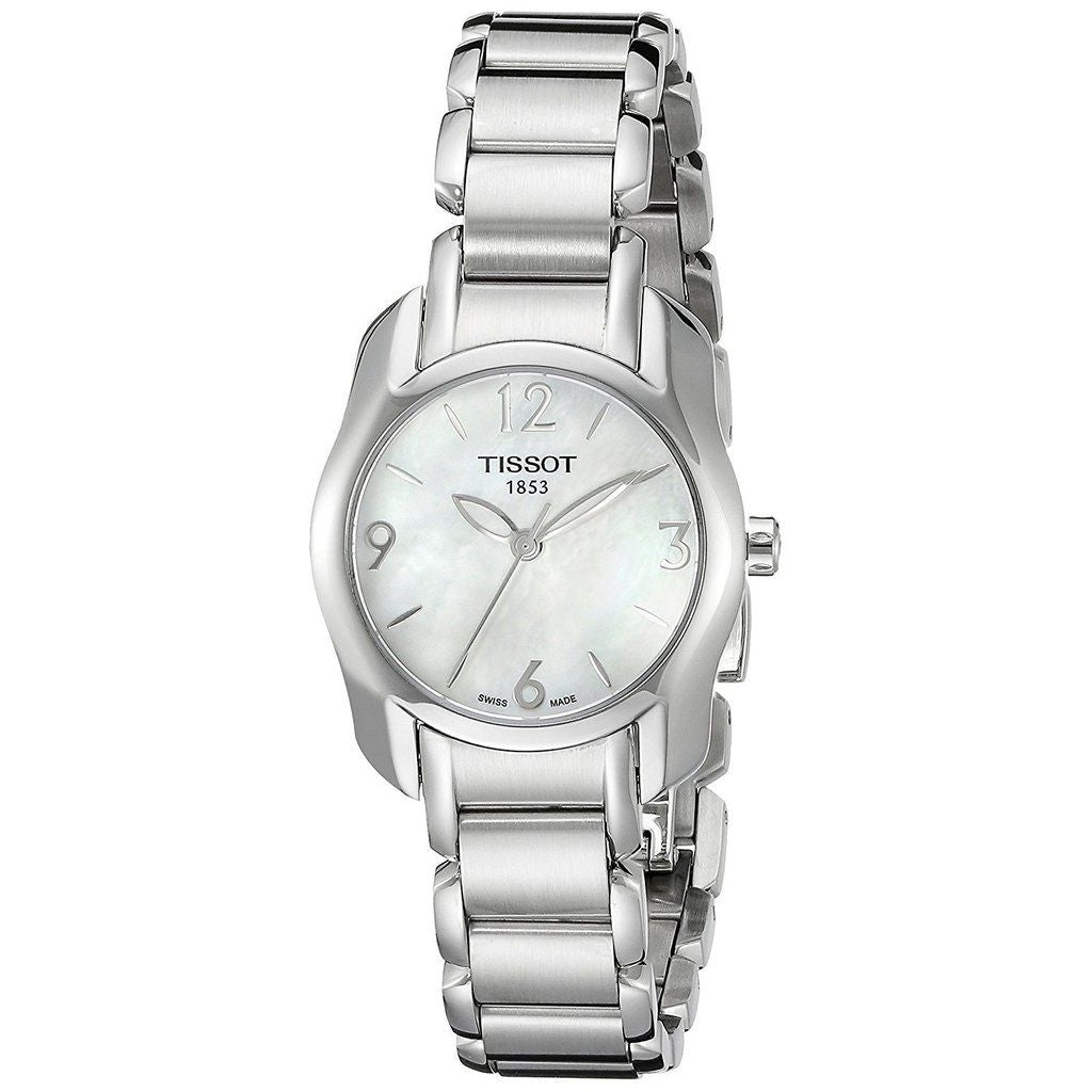 Tissot T Wave Mother of Pearl Dial Two Tone Steel Strap Watch For Women - T023.210.11.117.00 Buy Now By Tissot