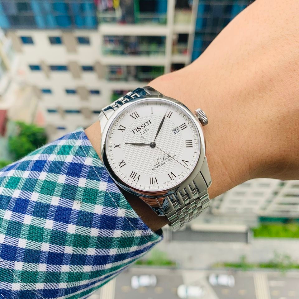 Tissot Le Locle Powermatic 80 Silver Dal Silver Steel Strap Watch For Men - T006.407.11.033.00 Buy Now By Tissot