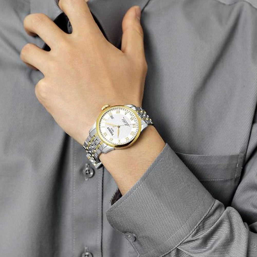 Tissot Le Locle Powermatic 80 Silver Dial Two Tone Steel Strap Watch For Men - T006.407.22.033.01 Buy Now By Tissot