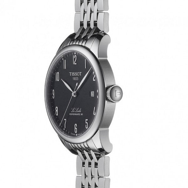 Tissot Le Locle Powermatic 80 Black Dial Silver Steel Strap Watch For Men - T006.407.11.052.00 Buy Now By Tissot