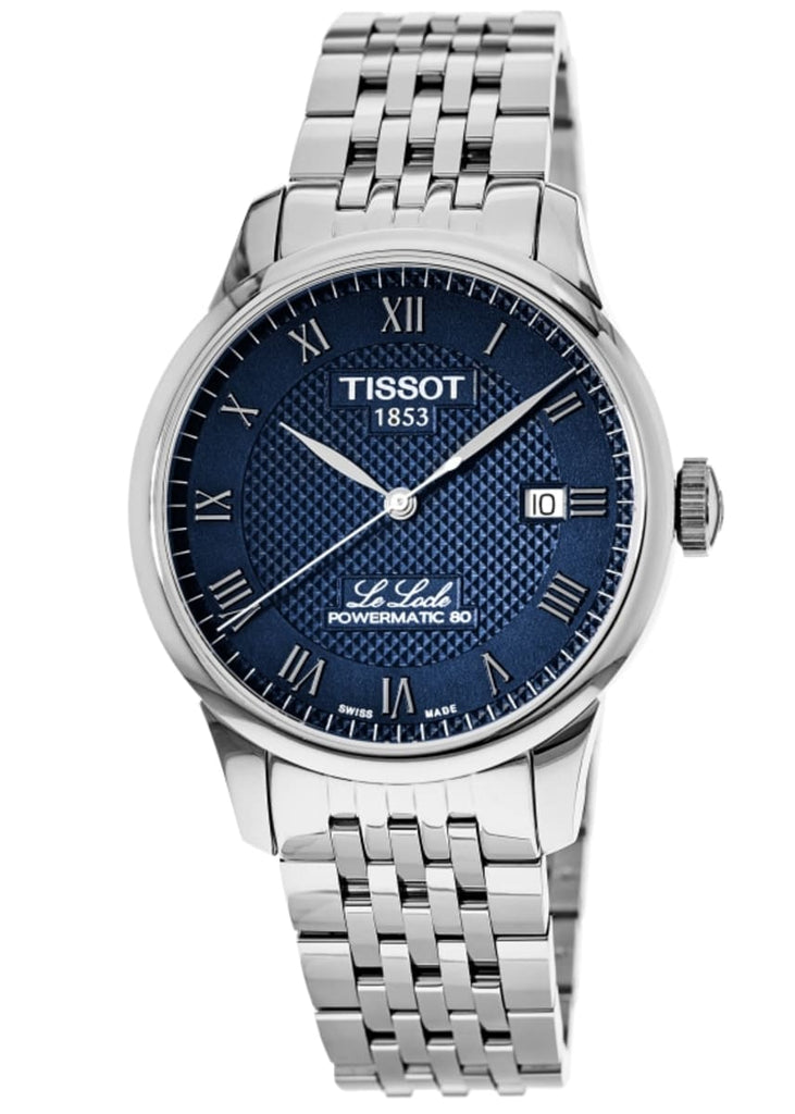 Tissot Le Locle Powermatic 80 Blue Dial Silver Steel Strap Watch For Men - T006.407.11.043.00 Buy Now By Tissot