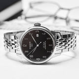 Tissot Le Locle Powermatic 80 Black Dial Silver Steel Strap Watch For Men - T006.407.11.052.00 Buy Now By Tissot