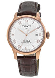 Tissot Le Locle Powermatic 80 Silver Dial Brown Leather Strap Watch For Men - T006.407.36.033.00 Buy Now By Tissot