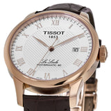 Tissot Le Locle Powermatic 80 Silver Dial Brown Leather Strap Watch For Men - T006.407.36.033.00 Buy Now By Tissot