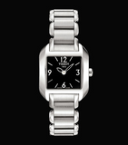 Tissot T Wave Black Dial Silver Steel Strap Watch for Women - T02.1.285.52 Buy Now By Tissot