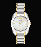 Tissot T Wave Mother of Pearl Dial Two Tone Steel Strap Watch for Women - T023.210.22.117.00 Buy Now By Tissot