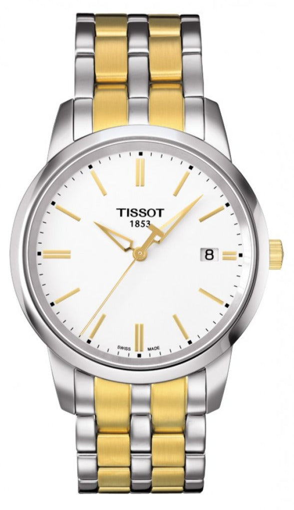 Tissot T Classic Dream White Dial Two Tone Steel Strap Watch for Men - T033.410.22.011.01 Buy Now By Tissot