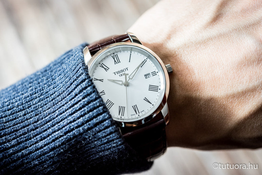 Tissot T Classic Dream White Dial Brown Leather Strap Watch for Men - T033.410.16.013.01 Buy Now By Tissot