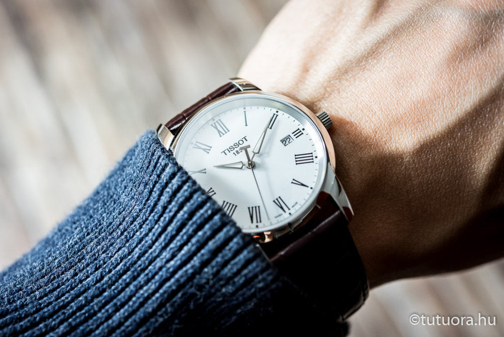 Tissot T Classic Dream White Dial Brown Leather Strap Watch for Men - T033.410.16.013.01 Buy Now By Tissot