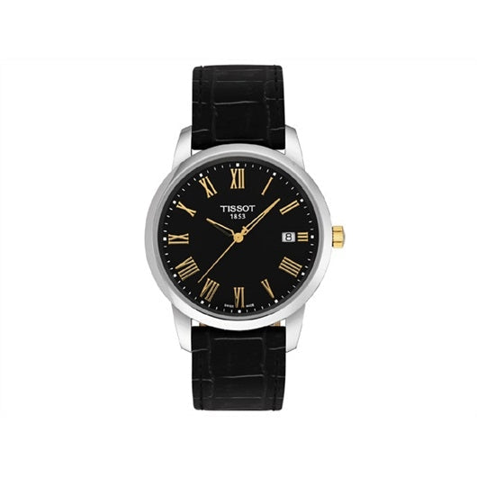 Tissot T Classic Dream Black Dial Black Leather Strap Watch for Men - T033.410.26.053.01 Buy Now By Tissot