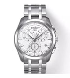 Tissot T Classic Couturier Chronograph White Dial Silver Steel Strap Watch For Men - T101.617.11.031.00 Buy Now By Tissot
