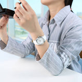 Tissot Couturier Lady Silver Dial White Leather Strap Watch For Women - T035.210.16.011.00 Buy Now By Tissot