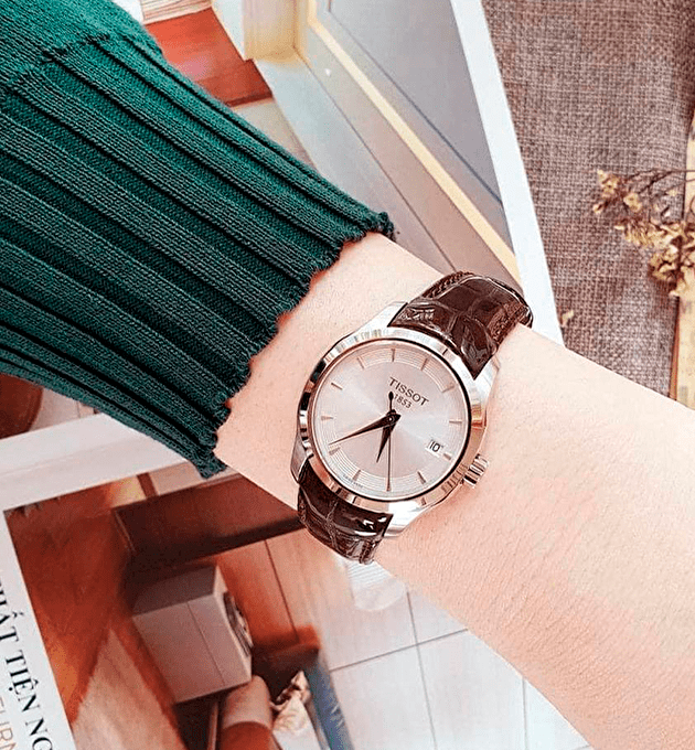 Tissot T Classic Couturier Quartz Silver Dial Watch For Women - T035.210.16.031.03 Buy Now By Tissot