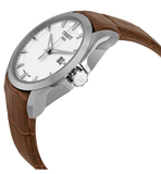 Tissot T Classic Couturier Chronograph White Dial Brown Leather Strap Watch For Men - T035.410.16.031.00 Buy Now By Tissot