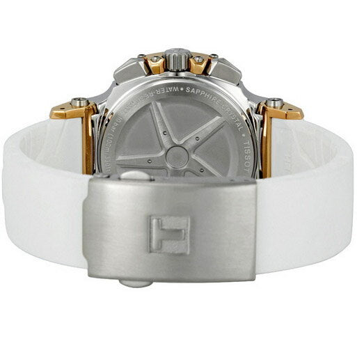 Tissot T Race Chronograph White Dial White Rubber Strap Watch for Women - T048.217.27.017.00 Buy Now By Tissot