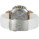 Tissot T Race Chronograph White Dial White Rubber Strap Watch for Women - T048.217.27.017.00 Buy Now By Tissot
