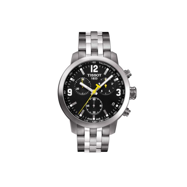 Tissot PRC 200 Chronograph Black Dial Stainless Steel Watch For Men - T0554171105700 Buy Now By Tissot