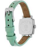 Tissot T Lady Lovely Square Silver Dial Light Green Leather Strap Watch for Women - T058.109.16.031.01 Buy Now By Tissot