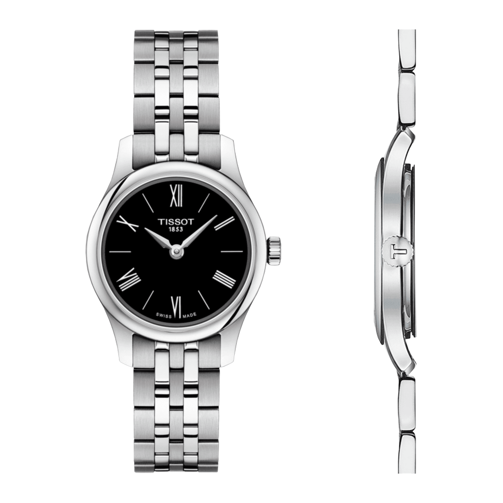 Tissot T Classic Tradition 5.5 Lady Black Dial Watch For Women - T063.009.11.058.00 Buy Now By Tissot