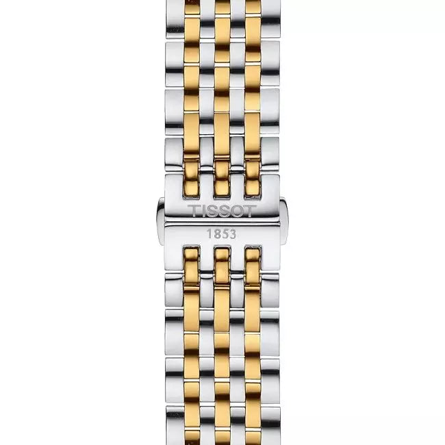 Tissot T Classic Tradition White Dial Two Tone Mesh Bracelet Watch For Men - T063.610.22.037.00 Buy Now By Tissot