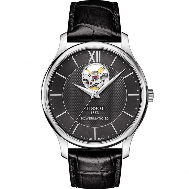 Tissot Tradition Powermatic 80 Open Heart Automatic Watch For Men - T063.907.16.058.00 Buy Now By Tissot