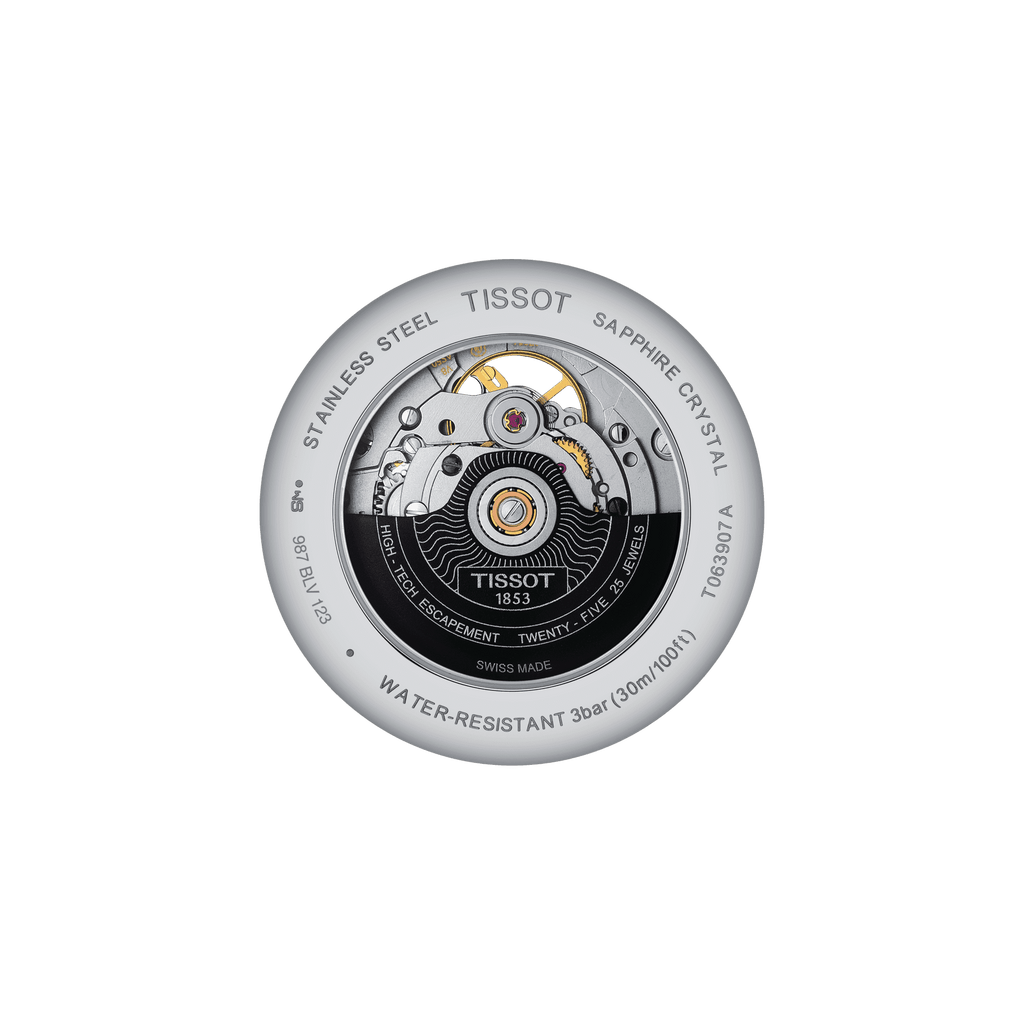 Tissot Tradition Powermatic 80 Open Heart Silver Dial Two Tone Steel Strap Watch For Men - T063.907.22.038.01 Buy Now By Tissot