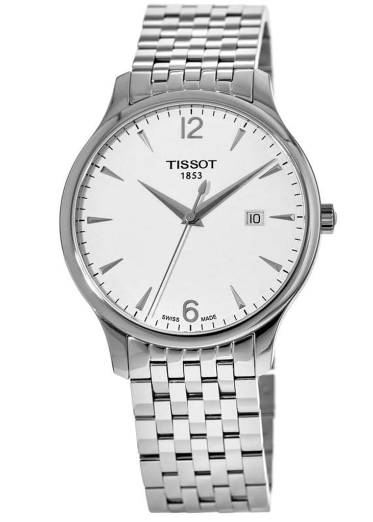 Tissot T Classic Tradition White Dial Silver Steel Strap Watch For Men - T063.610.11.037.00 Buy Now By Tissot