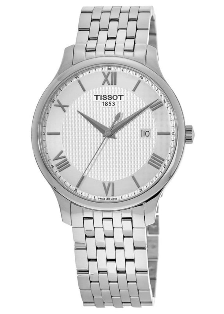 Tissot T Classic Tradition Silver Dial Silver Steel Strap Watch For Men - T063.610.11.038.00 Buy Now By Tissot