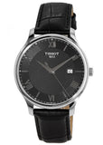 Tissot T Classic Tradition Quartz Black Dial Black Leather Strap Watch For Men - T063.610.16.058.00 Buy Now By Tissot