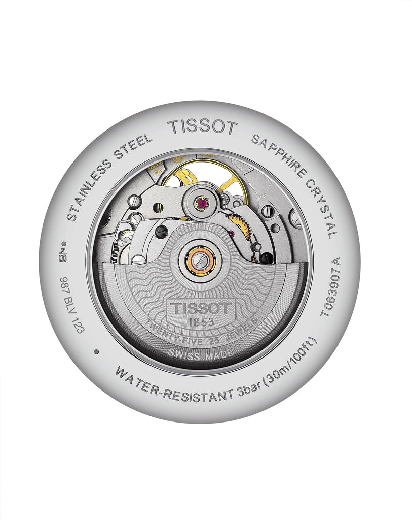 Tissot Tradition Powermatic 80 Open Heart Automatic Watch For Men - T063.907.11.038.00 Buy Now By Tissot