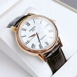 Tissot T Classic Carson Powermatic 80 White Dial Brown Leather Strap Watch for Men - T085.407.36.013.00 Buy Now By Tissot