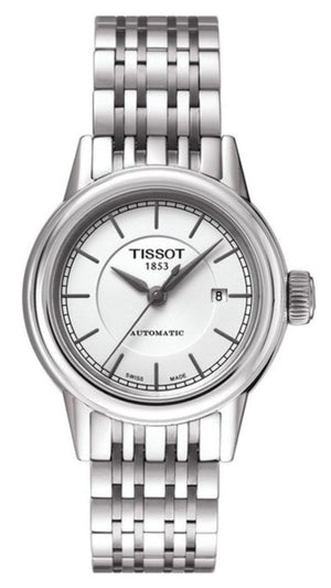Tissot T Classic Carson Automatic White Dial Silver Steel Strap Watch For Women - T085.207.11.011.00 Buy Now By Tissot