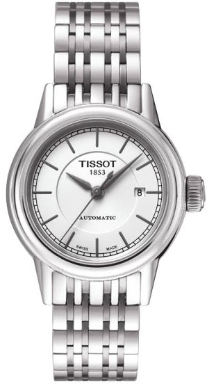 Tissot T Classic Carson Automatic White Dial Silver Steel Strap Watch For Women - T085.207.11.011.00 Buy Now By Tissot