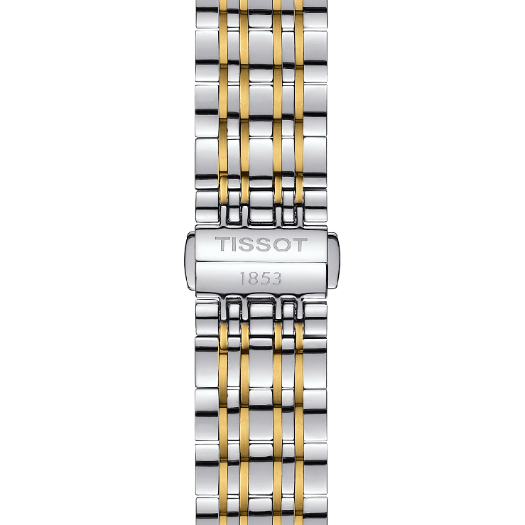 Tissot T Classic Carson Quartz White Dial Two Tone Steel Strap Watch for Men - T085.410.22.013.00 Buy Now By Tissot