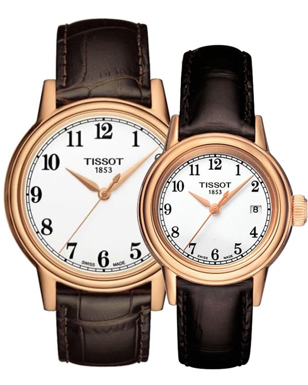 Tissot T Classic Carson Quartz White Dial Brown Leather Strap Watch for Men - T085.410.36.012.00 Buy Now By Tissot