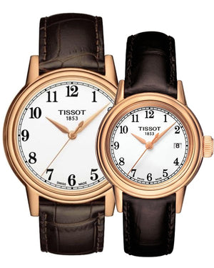 Tissot T Classic Carson Quartz White Dial Brown Leather Strap Watch for Men - T085.410.36.012.00 Buy Now By Tissot