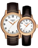 Tissot T Classic Carson Quartz White Dial Brown Leather Strap Watch for Men - T085.410.36.012.00 Buy Now By Tissot