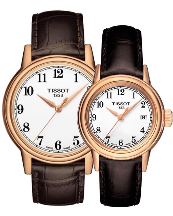 Tissot Carson White Dial Brown Leather Strap Watch For Women - T085.210.36.012.00 Buy Now By Tissot