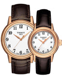 Tissot Carson White Dial Brown Leather Strap Watch For Women - T085.210.36.012.00 Buy Now By Tissot