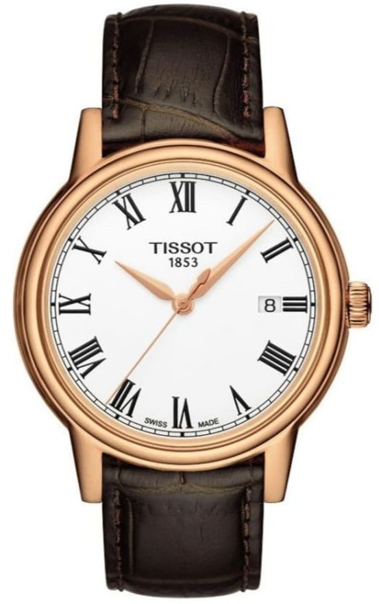 Tissot T Classic Carson White Dial Brown Leather Strap Watch For Men - T085.410.36.013.00 Buy Now By Tissot
