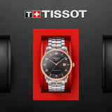 Tissot T Classic Luxury Powermatic 80 Black Dial Silver Steel Strap Watch For Men - T086.407.22.067.00 Buy Now By Tissot