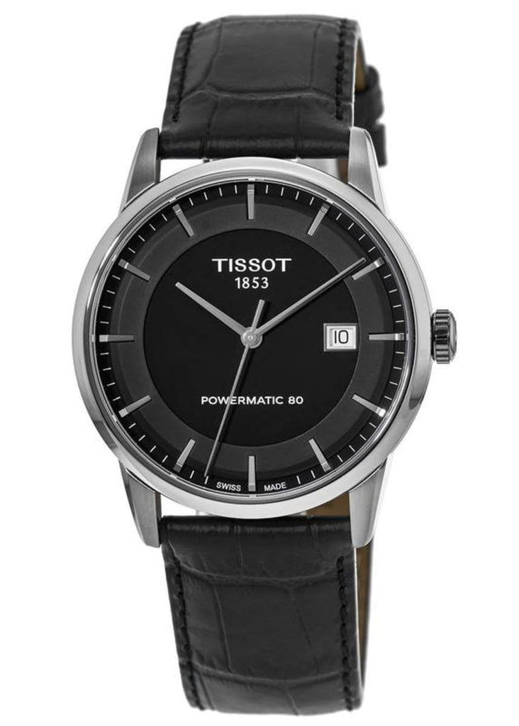 Tissot T Classic Luxury Black Dial Black Leather Strap Watch For Men - T086.407.16.051.00 Buy Now By Tissot